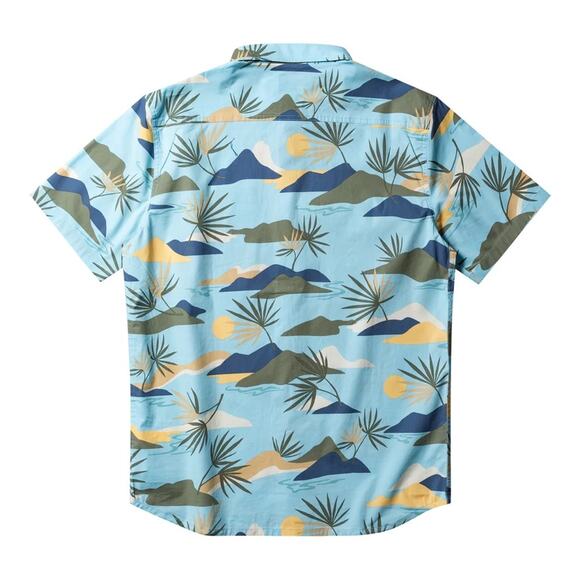 NEW Quicksilver Men’s Slow Dazed Short Sleeve Shirt Button Down Hawaiian Size XL - Picture 2 of 7